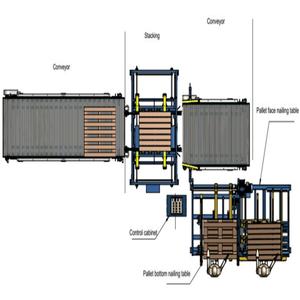 Machine à clouer les palettes verticales semi-automatique Winmonday Euro Block 380V, capacité 30 palettes, puissance 3kW, poids 4000kg - Product Image 1