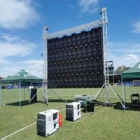 Sistema de Pantalla LED a Todo Color de 6m X 3m P4.81, Resolución 8K, Resistente al Agua IP67, Brillo de 5000cd, Pantalla de Alquiler para Interiores y Exteriores