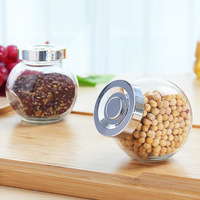 Bouteille d'os plat créative en verre scellé boîtes de stockage portables ménagères boîtes de thé transparentes personnalisées