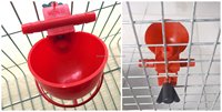 Bol d'eau en plastique pour oiseaux, poulet, abreuvoir automatique pour pigeons, bol pour cage