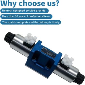 วาล์วควบคุมทิศทางไฮดรอลิก Rexroth รุ่น NG10 DC24V แบบซ่อนปุ่มกดมือ ซีล NBR แรงดัน 315 บาร์ อัตราการไหล 25 ลิตร/นาที - Product Image 2