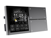 M4 4 pouces pour Tuya Zigbee 3.0 Smart Touch Wall Switch Variateur de relais 4CH avec capteur multilingue pour rideaux Produit de 4 pouces