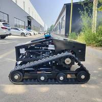 Mesin pemotong rumput Robot terpasang sepenuhnya perayap kompak Tiongkok gagang teleskopik berjalan jarak jauh torsi tinggi rumput pertanian industri