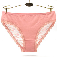 Culottes sexy en dentelle pour femmes, nouvelle lingerie féminine taille basse, culottes en coton respirant avec entrejambe en dentelle