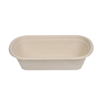 Groothandel Biologisch Afbreekbaar Wegwerp Lunchbox Rechthoek Suikerriet Bagasse Voedselcontainer Deksel Rechthoekig Patroon Fruitverpakking