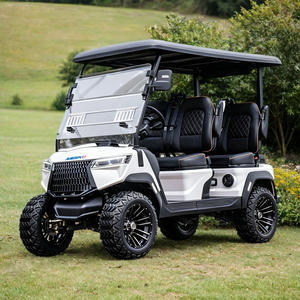 Nieuwe design vierwiel golfkar voor volwassenen, elektrisch aangedreven, 4 wielen, 4-persoons golfkar - Product Image 1
