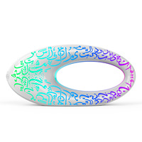 HM-2071 Mini Enceinte Intelligente Portable Bluetooth avec Éclairage LED RGB, Subwoofer Sans Fil pour Extérieur, Lumière Scintillante et Batterie