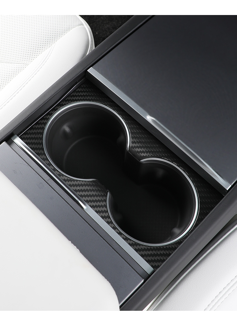 Model 3 Carbon Fiber Car Cup Holder - Jinan Yukai Carbon Science New Materials Co., Ltd.