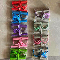 Bande de résistance multifonctionnelle et écologique pour étirements abdominaux et des jambes, avec pédale de traction pour yoga