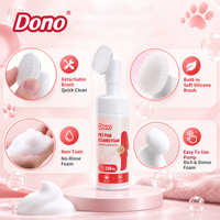 Nettoyant pour pattes d'animaux DONO en mousse 150 ml avec tête de brosse en silicone, nettoyage en profondeur, désodorisant, hydratant, mousse pour le soin des pattes des chiens et des chats, OEM