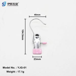 Ganchos Antideslizantes YIWANG para Colgar Ropa, Pinzas Metálicas para Calcetines, Perchas para Pantalones - Product Image 3