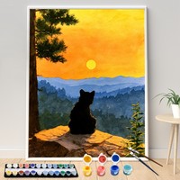 Cadeaux personnalisés, kits d'art à peindre par numéros, peinture à l'huile non personnalisée pour adultes, enfants, débutants, décoration de la maison