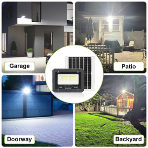 12 giờ 200 Watt 6.4 Volt Pin phản xạ năng lượng mặt trời lũ đèn đen sân Đèn 100W 200 W ngoài trời dẫn năng lượng mặt trời đèn pha - Product Image 4