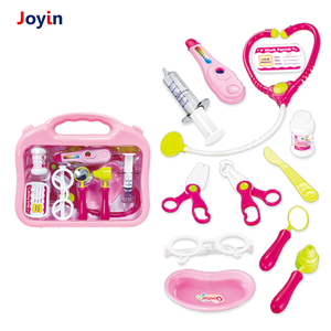 Kit de jeu d'imitation d'outils médicaux <span class=keywords><strong>rose</strong></span> et bleu avec stéthoscope, thermomètre et trousse d'injections pour la maison et la salle de classe - Product Image 6