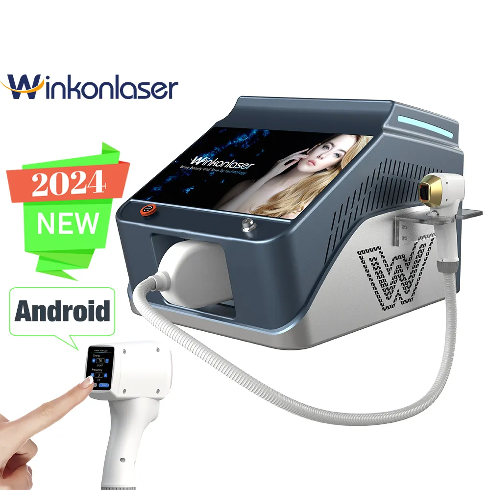 2024 портативный диодный лазер Winkonlaser 755 нм 808 нм 940 нм 1064 нм Настольный диодный лазер машина для перманентного удаления волос