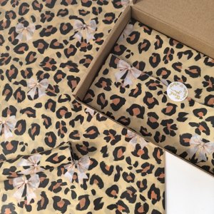 Carta Velina Beige con Motivo Leopardato 17gsm per Confezionamento Abiti, Rivestimenti per Scatole di Scarpe, Confezioni di Fiori Secchi - Ingrosso - Product Image 6