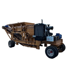 Frantoio <span class=keywords><strong>Mobile</strong></span> a Cassone da 10-50 TPH Montato su Camion per Sabbia da Costruzione e Calcestruzzo, Facile da Usare - Product Image 1