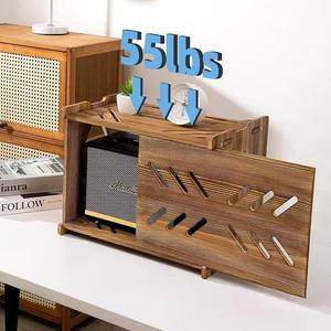 Wooden Router Storage Box <b>Wall</b> <b>Mounted</b> Rectangle Heavy Duty Multipurpose <b>Shelf</b> - Product Image 1