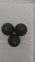 Balle de squash Turbopro légère, durable, écologique, à double points jaunes, en caoutchouc, pour exercice actif et fitness