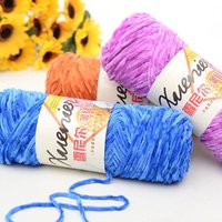 2026 China Custom Wholesale Handmade Crochet Soft Chunky Velvet Yarn Chenille