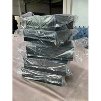 Cube en acrylique noir Riser Block pour fête Buffet Risers Square Food Display Dessert Table Display Nesting Riser Jewelry