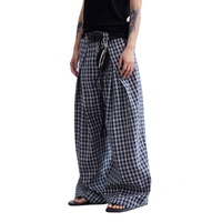 Pantalon plissé décontracté classique et confortable pour homme, coupe ample, en coton de haute qualité, style costume à carreaux, vente en gros