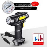 Portable High-Power Cordless Electric Car Air Pump & Tire Inflator Digital Display USB Charging Plastic Material for Vehicles