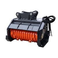 Powerful 15-35 Ton Excavator Wood Chipper Forestry Shredder Machine for Heavy Timber CE Certified 1 Year Warranty