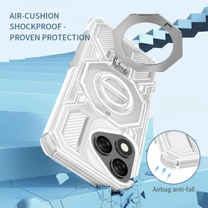 Nouvelle Arrivée Étui de Téléphone Antichoc à Protection Renforcée pour <span class=keywords><strong>Honor</strong></span> 400 Lite <span class=keywords><strong>Coque</strong></span> Arrière <span class=keywords><strong>Transparente</strong></span> de Luxe avec Anneau en Alliage Durable à 360° - Product Image 3