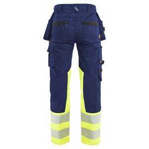 BLAKLADER - 703011498933C46 Pantalones de mujer de alta visibilidad elásticos Azul Marino/amarillo-EAN 7330509958094 ROPA DE TRABAJO DE LA 2017 - Product Image 3