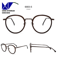 Monture optique complète en métal et acétate, taille 68-22-138, personnalisable OEM, anti-lumière bleue, pour adultes unisexes, fabricant professionnel