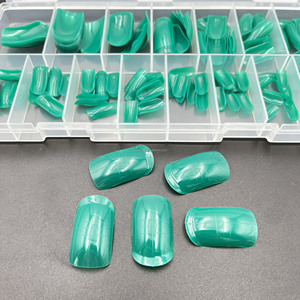 Nouveau vert large orteil court ongles Extension <span class=keywords><strong>Capsule</strong></span> moule Popit français double forme ongles conseils - Product Image 2