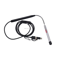 Caméra d'inspection endoscopique flexible à col de cygne de 1,6 mm compatible Android/téléphone/PC/tablette pour ATM