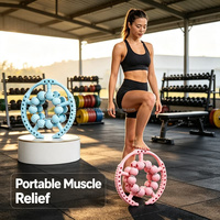 Rodillo de Masaje Multifuncional para Piernas, Clip Circular para Adultos, Hombres y Mujeres, Herramienta Manual para la Recuperación Deportiva y Estimulación de Meridianos en Pantorrillas y Pies