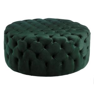<span class=keywords><strong>Tabouret</strong></span> de pied rond en tissu <span class=keywords><strong>velours</strong></span>, style moderne, européen, offre spéciale - Product Image 1