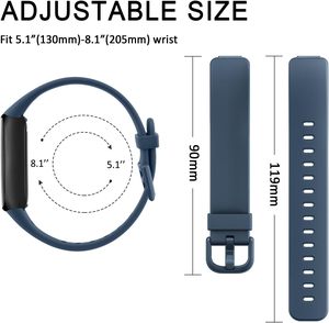 Bracelets de remplacement <span class=keywords><strong>Fitbit</strong></span> Inspire 3 Sport Loop <span class=keywords><strong>pour</strong></span> femmes et hommes, bracelet en silicone souple avec boucle à ardillon - Product Image 6