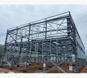 स्टील संरचना गोदाम से पहले निर्मित कारखाने के लिए अस्थायी गोदाम हॉल कार्यशाला स्टील फ्रेम बिल्डिंग किट का निर्माण किट्स - Product Image 5