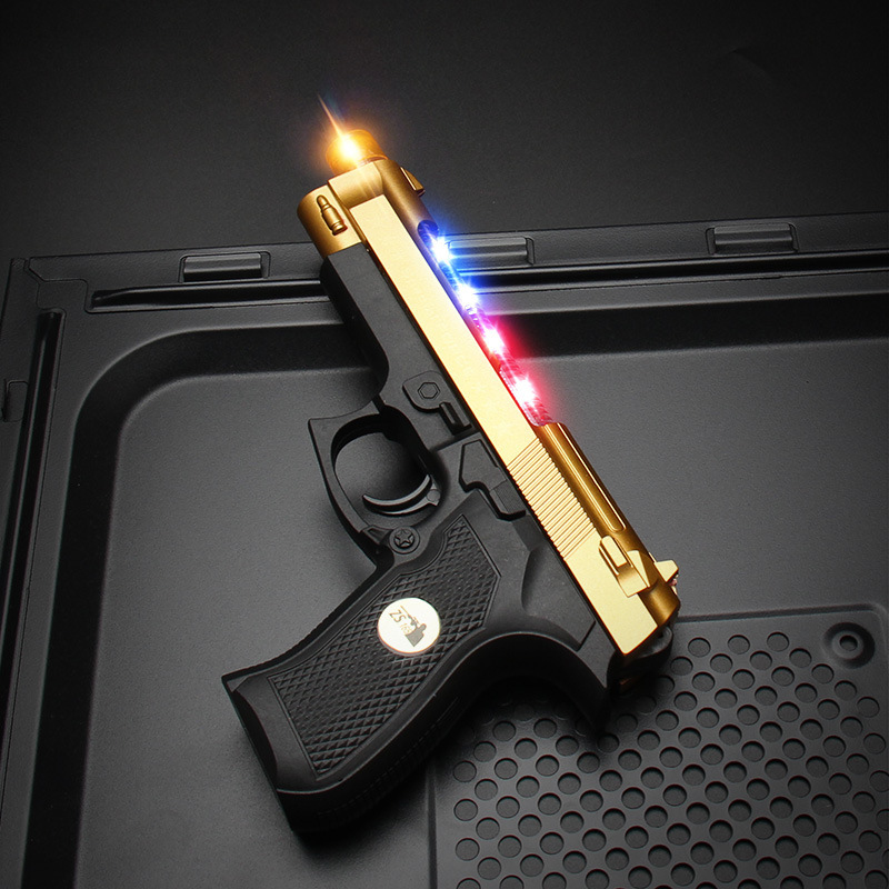 Pistolet vibrant doré 21CM
