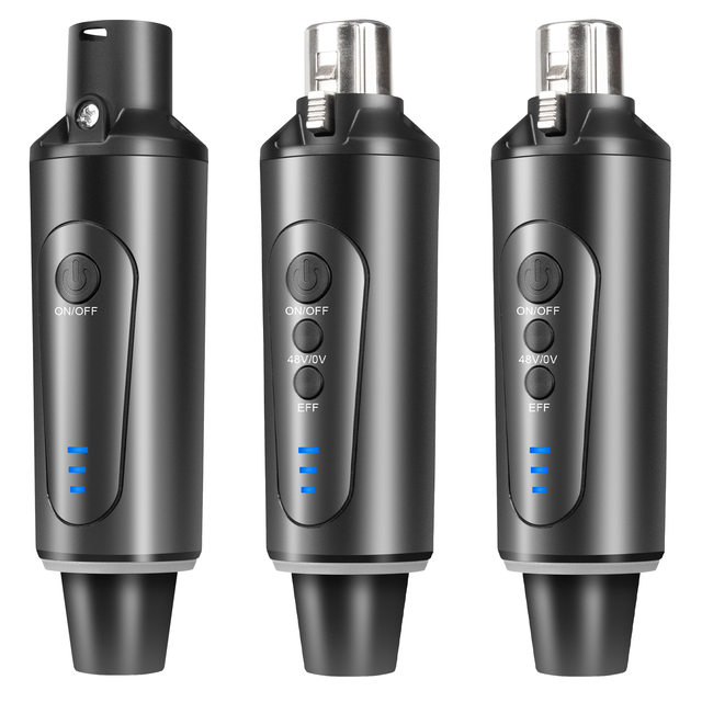 MA4 Professional Wireless Microphone Transmitter Receiver Plugged Into XLR Microphone Wireless System