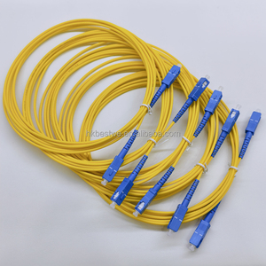Precio de fábrica SC UPC 3,0mm Modo único Fibra única G.652D Core LSZH Cable de conexión de fibra óptica - Product Image 2