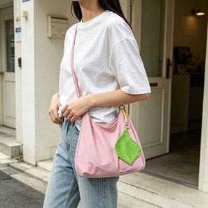 Wholesale Customizable Eco-Friendly <b>Nylon</b> <b>Tote</b> <b>Bag</b> Foldable Shoulder <b>Bag</b> with <b>Zipper</b> Pouch Personalized Logo Printing - Product Image 1