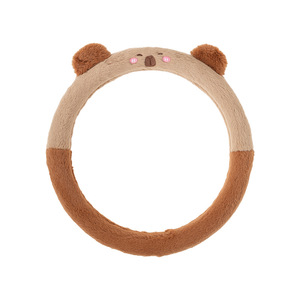 Funda de volante de felpa con dibujos animados, 38 cm, cálida para el invierno, para vehículos en general - Product Image 2