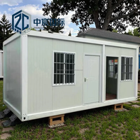 Zhongchen Kit de cabine en acier préfabriquée moderne et modulaire, bureau mobile et showroom, conception démontable pour habitation en conteneur