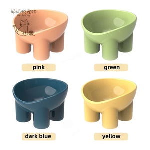 <strong>Rounded</strong> Macaron-Colored Anti-Spill Durable Eco-Friendly Solid Pattern Pet <strong>Bowl</strong> for Cats &amp; <strong>Dogs</strong> Polypropylene Material Wholesale - Product Image 6