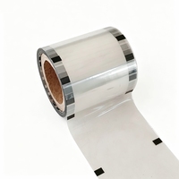 Rouleau de film de masquage transparent en PP souple de qualité alimentaire 95 mm 90 mm, résistant à l'humidité, pour gobelets d'eau minérale