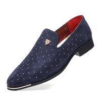 Chaussures décontractées pour hommes grandes tailles (EU 40-48) Nouveaux mocassins tendance à enfiler avec empeigne en cuir microfibre respirant et durable