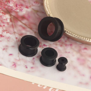 Iercing ununnel et ooft/iliard ilicono lelesh ar LUGs 2G-25mm leflexible ar tretching auauge xpander 6-24 Mmix Mix 10 tamaño negro - Product Image 4