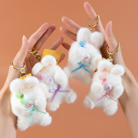 Gantungan Kunci Boneka Plush Lucu Berkualitas Tinggi Super Lembut dengan Bentuk 3D dan Bahan Ramah Kulit Grosir Pabrik