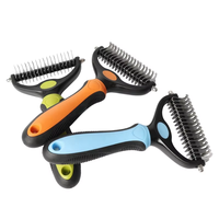 Brosse démêlante et anti-chute pour animaux de compagnie, outil efficace pour démêler les poils longs et emmêlés de chiens et chats - Meilleure vente