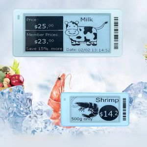 Etiqueta de Precio Electrónica Compatible con Congeladores, 2.9 Pulgadas, Etiqueta de Precio con Tinta Electrónica para Bajas Temperaturas, ESL IP67, Resistente al Polvo y al Agua, para Cadena de Frío y Comercio Minorista - Product Image 1
